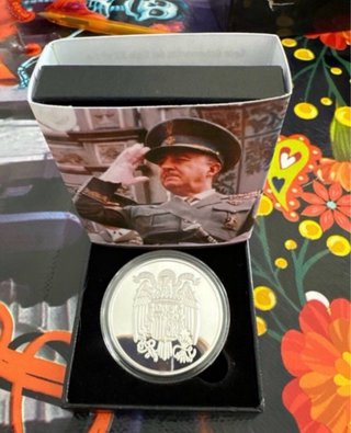 Moneda Conmemorativa Franco Chapado Plata