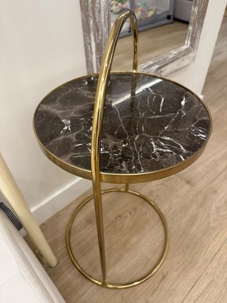Tavolino Ausiliare Zara Home Metallo e Marmo
