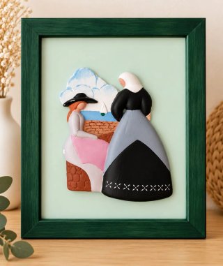 Set de 2 Cuadros Decorativos con Relieve