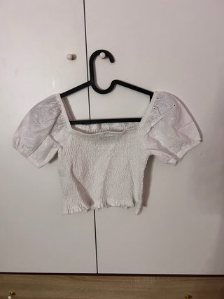 Top Blanco con Volantes
