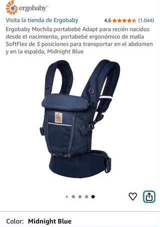 Mochila Portabebé Ergobaby Adapt Azul