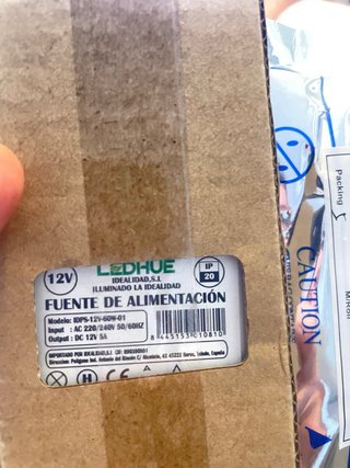 Tira LED Blanca 12V + Fuente de Alimentación