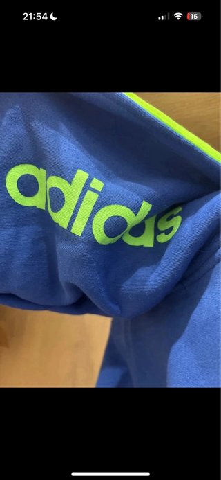 Sudadera adidas Azul y Verde Talla S