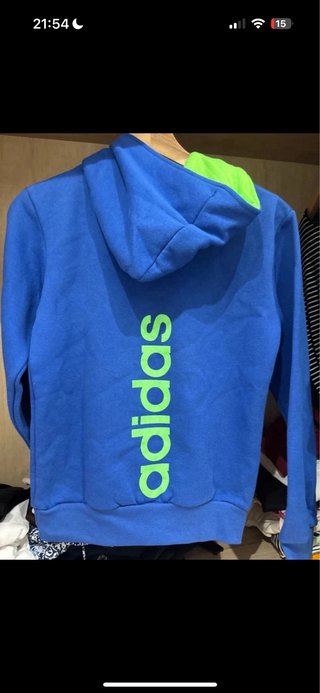 Sudadera adidas Azul y Verde Talla S
