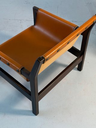 (2) Sillón diseño brutalista, Vintage años 80