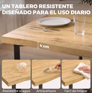 NUEVA! MESA DE COMEDOR TABLERO GRUESO