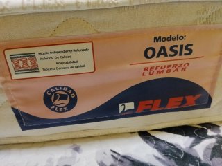Colchón Flex Oasis Refuerzo Lumbar. Oportunidad!!
