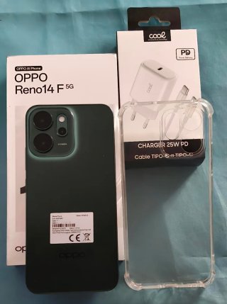 OPPO Reno14F 5G 256GB Night Green Comprado 9/09