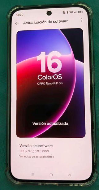 OPPO Reno14F 5G 256GB Night Green Comprado 9/09