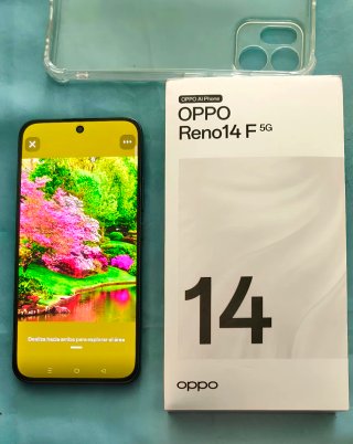 OPPO Reno14F 5G 256GB Night Green Comprado 9/09