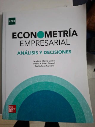 Econometría Empresarial Análisis y Decisiones UNED