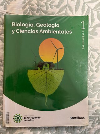 Libro de biología de 1º de bachillerato