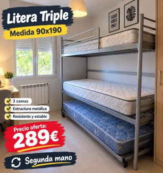 Litera Triple 90x190