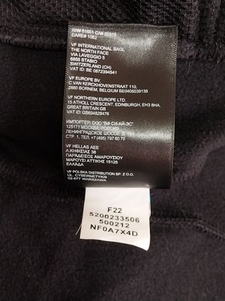 Chaqueta The North Face negra, talla XL juvenil