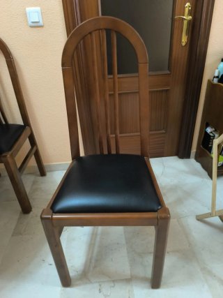 Mesa de Salón Redonda con 6 Sillas