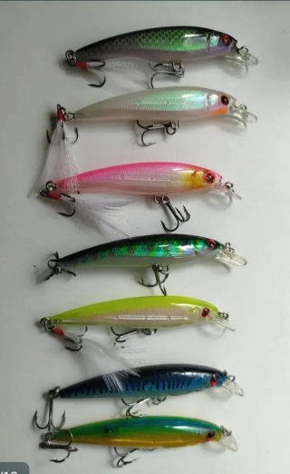 Lote de 7 señuelos para Spinning y Rockfishing