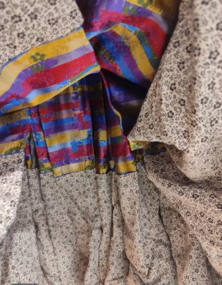 Traje Regional Dorado y Multicolor