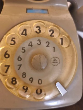 Telefono vintage 1981 beige/grigio