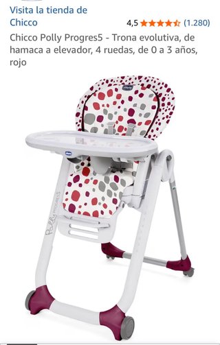 Trona Chicco Polly Progress5 Evolutiva Roja