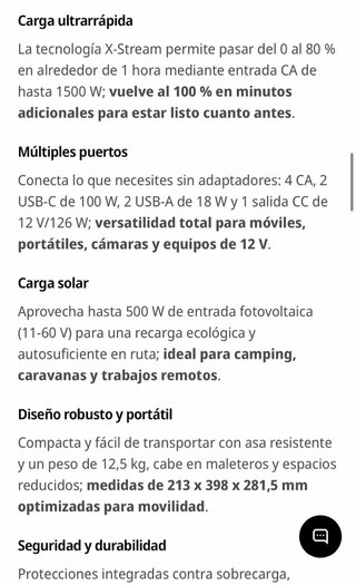 Estación de Energía EcoFlow Delta 3