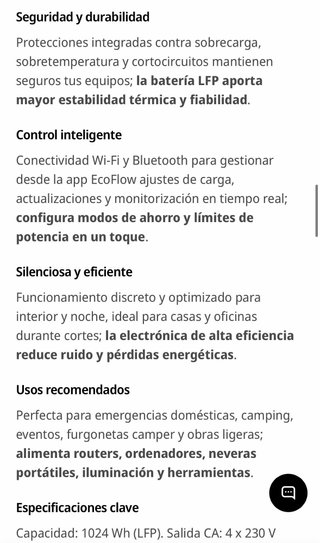 Estación de Energía EcoFlow Delta 3