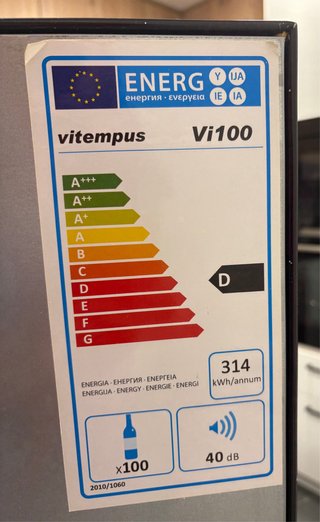 Enfriador de Vino Vit Tempus 100 Botellas