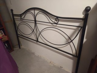 Cabecero Cama Metal Negro 150