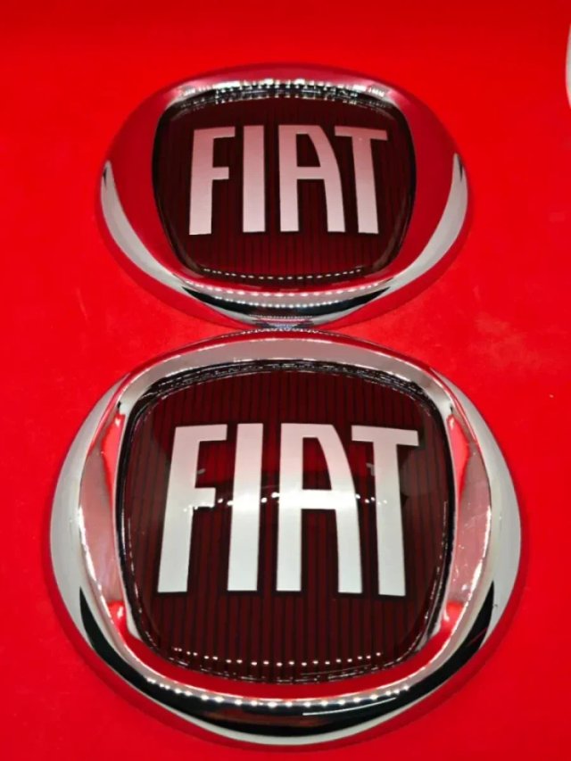 Emblema Fiat Cromado 12cm