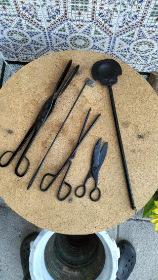 Set de Utensilios de Hierro Forjado