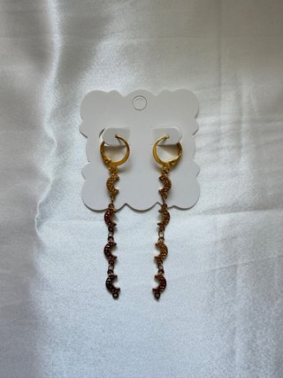 Pendientes Largos con Lunas