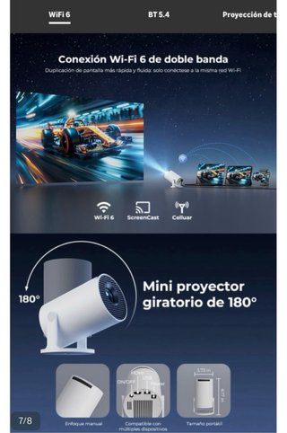Proyector Portátil Blanco
