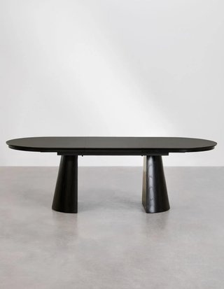 Mesa de Comedor Extensible Negra