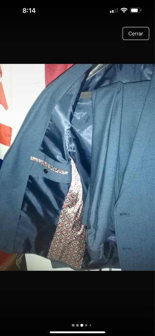 Traje azul marino