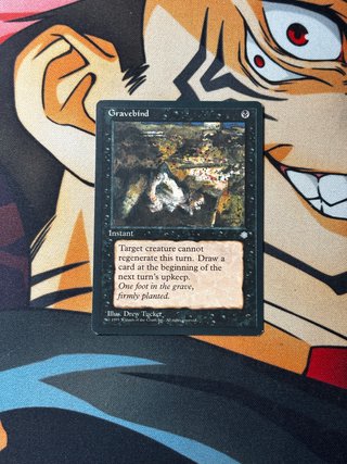 Carta MTG Gravebind Edición Ice Age retro Vintage