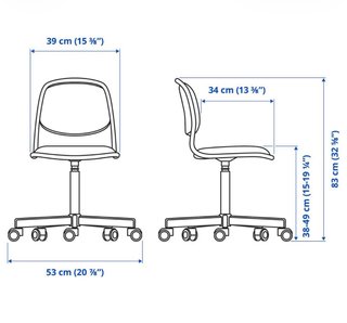 Silla de escritorio juvenil gris