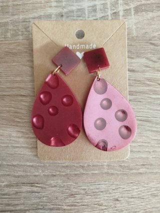 Pendientes resina