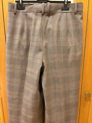 Pantalones de cuadros Mango marrones