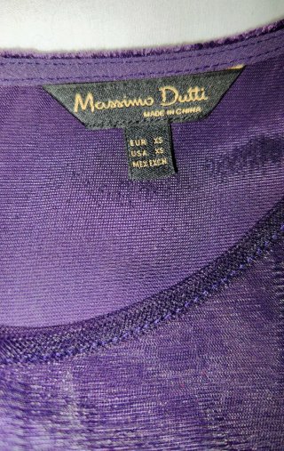Massimo Dutti - Top Terciopelo y Tul