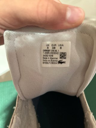 Zapatillas Lacoste Blancas Talla 38