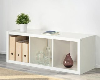 Estantería Kallax 3 cubos blanca
