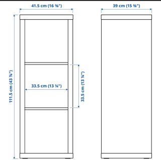 Estantería Kallax 3 cubos blanca