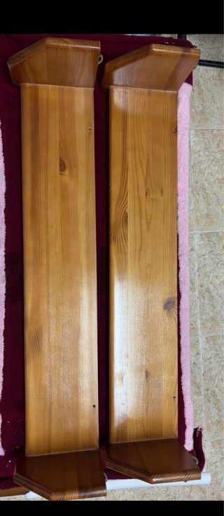 2 Estanterías Madera Pino Miel