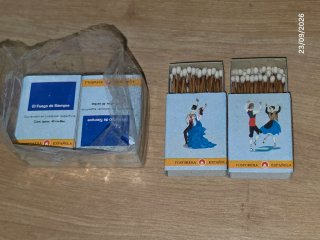 6 Cajas de Cerillas Vintage Años 60