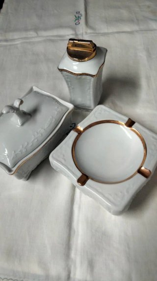 Juego de Fumador de Porcelana
