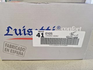 Zapatos Luisetti Confort Negros Talla 41