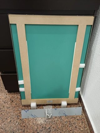 Espejo reclinable de acero inoxidable