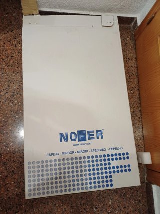 Espejo reclinable de acero inoxidable