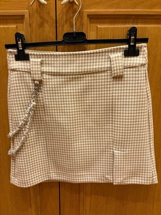 Falda Bershka Houndstooth Talla S