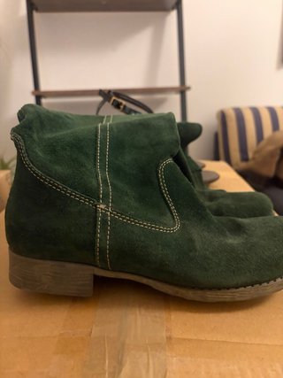 Botas Altas de Ante Verdes