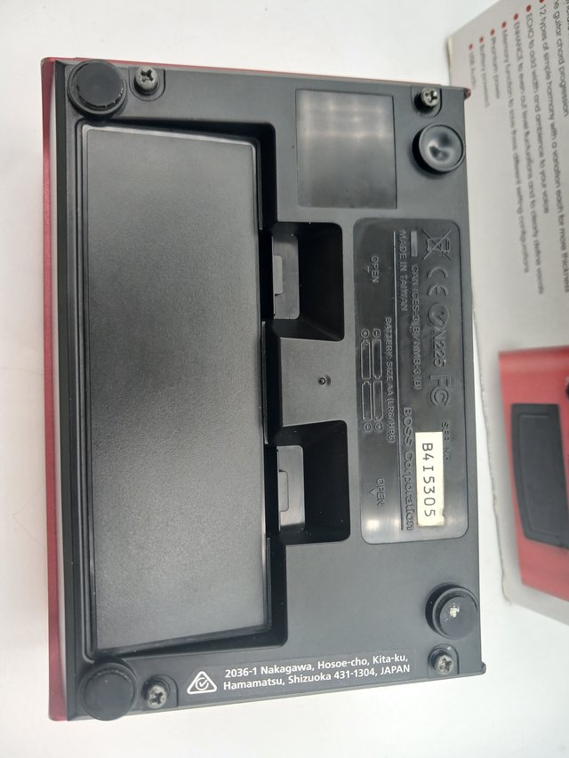 Boss VE-2 Vocal Harmonist Pedal Rojo